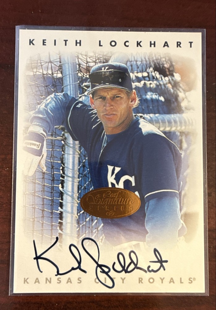 1996 Leaf Signature Series - Autographs Keith Lockhart Bronze (AU)