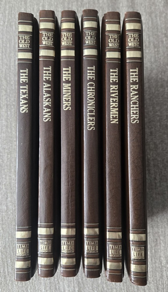Lot of 6 Vintage The Old West Series Time Life Books