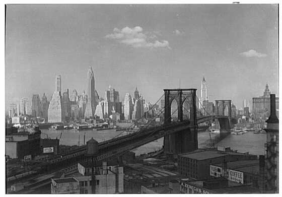 and lower New York, from Robert Gair, New York city views. Brooklyn Bridge