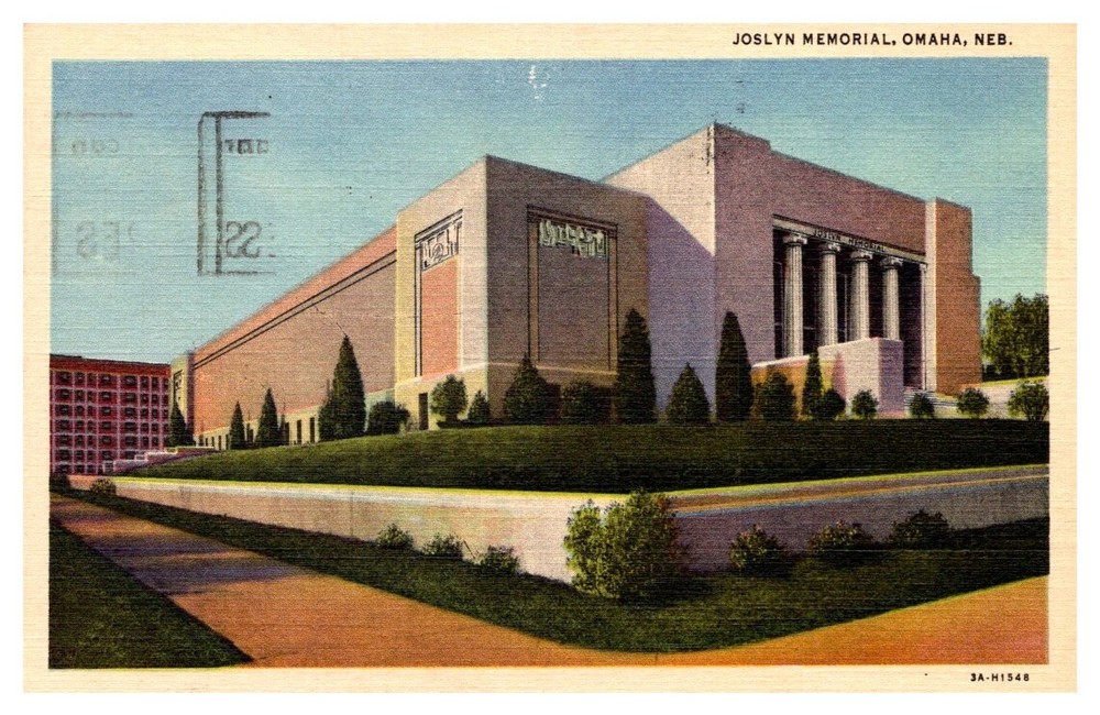 1948 Joslyn Memorial Art Museum Omaha Nebraska Vintage Postcard