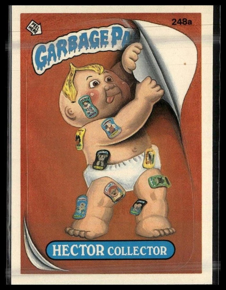 1986 Topps Garbage Pail Kids Series 6 #248a Hector Collector