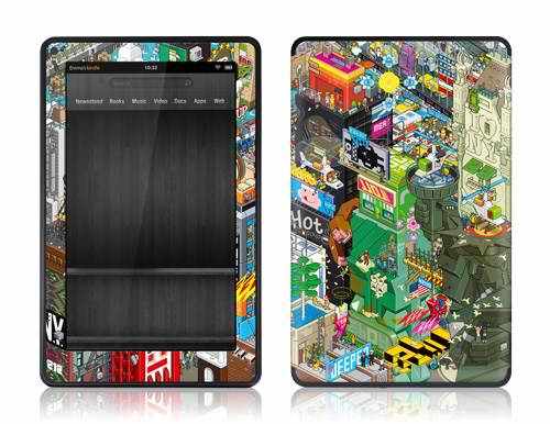 Gelaskin Gelaskins for Kindle Fire Skins Cover kidrobot eboy NYC