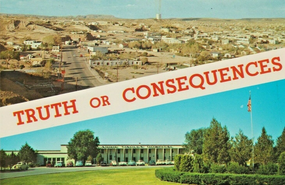 Vintage 1970 Truth or Consequences New Mexico Postcard Carrie Tingle Hospital