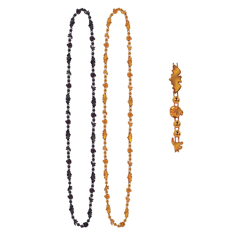 Beistle Halloween Party Beads - Festive Decorations for Halloween Events