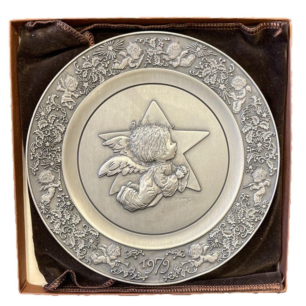 Hallmark Little Gallery Christmas 1979 Pewter Plate