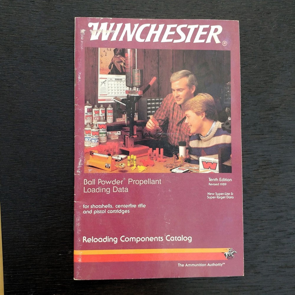 Winchester Ball Powder Propellant Loading Data Tenth Edition 1985
