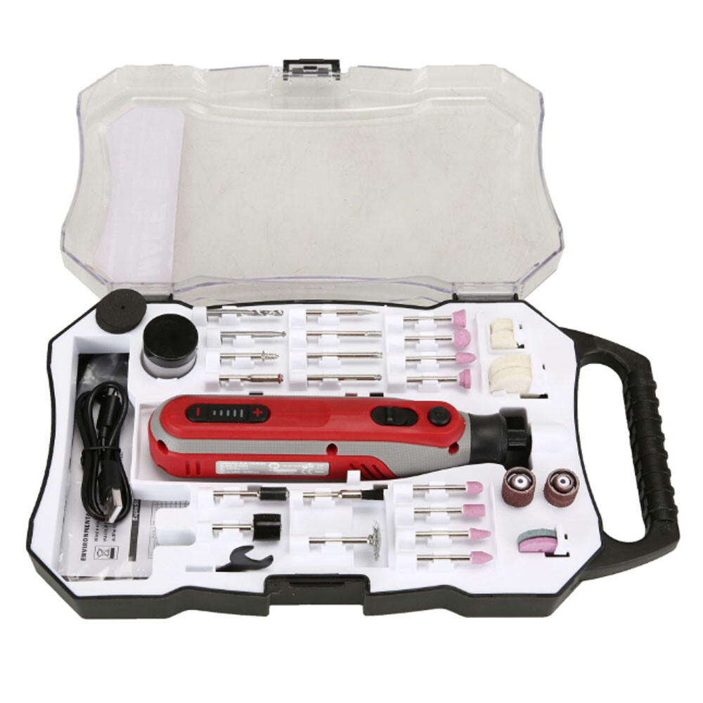 380W Mini Electric Grinder Polishing Machine USB Cordless Engraving Pen Tool Set