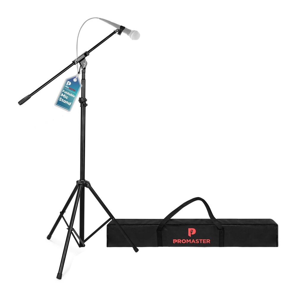 ProMaster Tripod Microphone Stand - Universal and Adjustable Professional Aud...