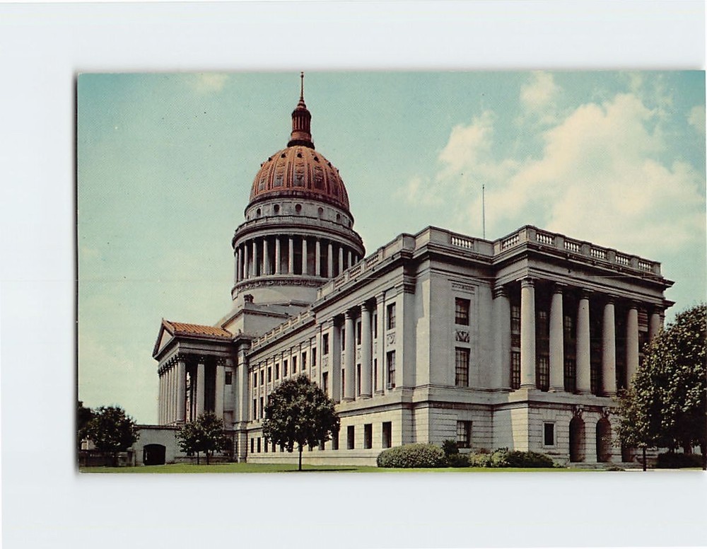 Postcard West Virginia State Capitol Building From East Charleston WV USA