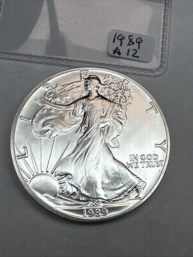 1989 American Silver Eagle Brilliant Uncirculated 1oz 0.999 Fine Silver