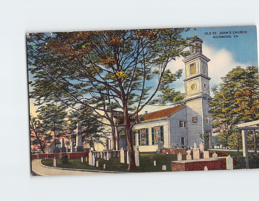 Postcard Old St. John's Church Richmond Virginia USA