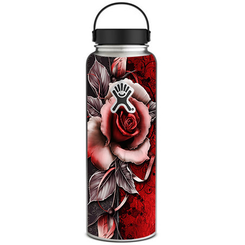 Skin Decal for Hydro Flask 40 oz Wide Mouth / Beautful Rose Design