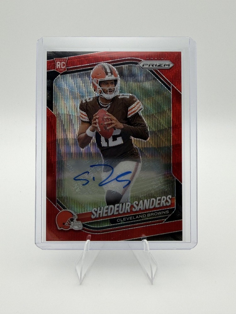 2025 Panini Prizm - Shedeur Sanders / Red Wave Auto #/149 - No. 302