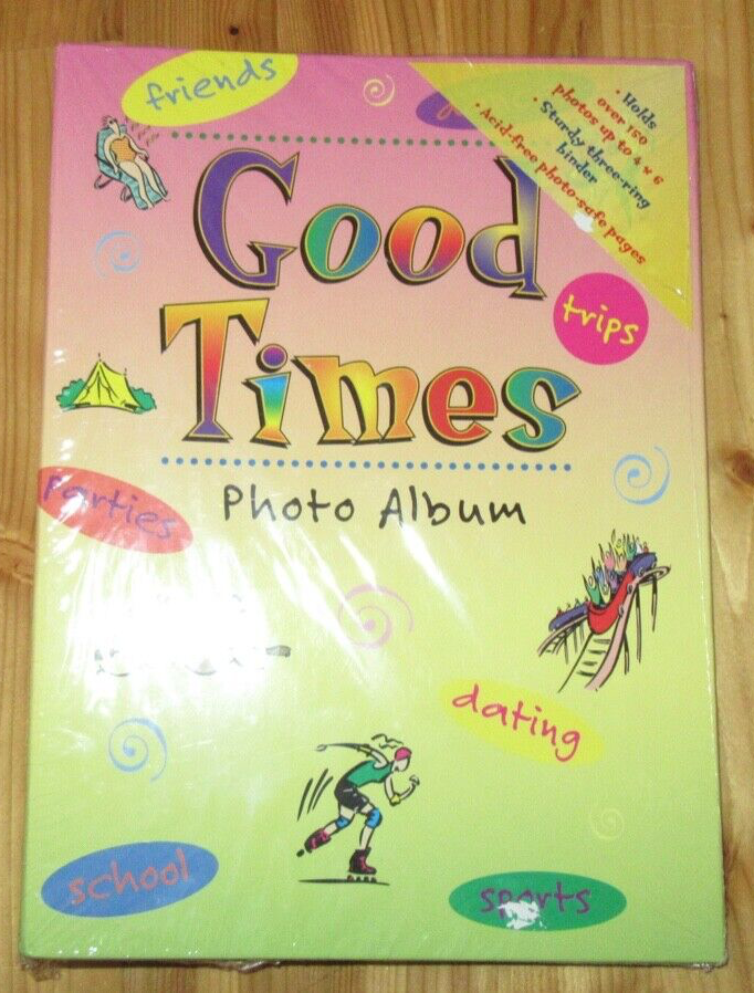 New Seasons 150 Acid Free Good Times Photo Album Holds 150 4x6 Photos NIP-image