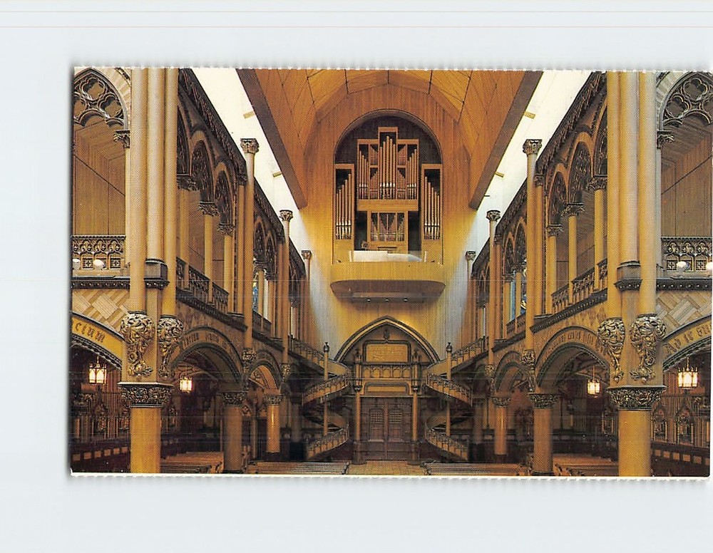 Postcard Sacred Heart Chapel Notre Dame Basilica Montreal Quebec Canada
