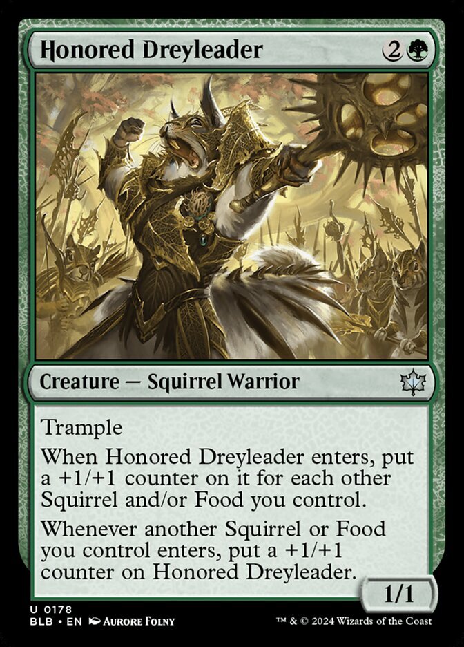 MTG Magic the Gathering Honored Dreyleader (178/427) Bloomburrow LP