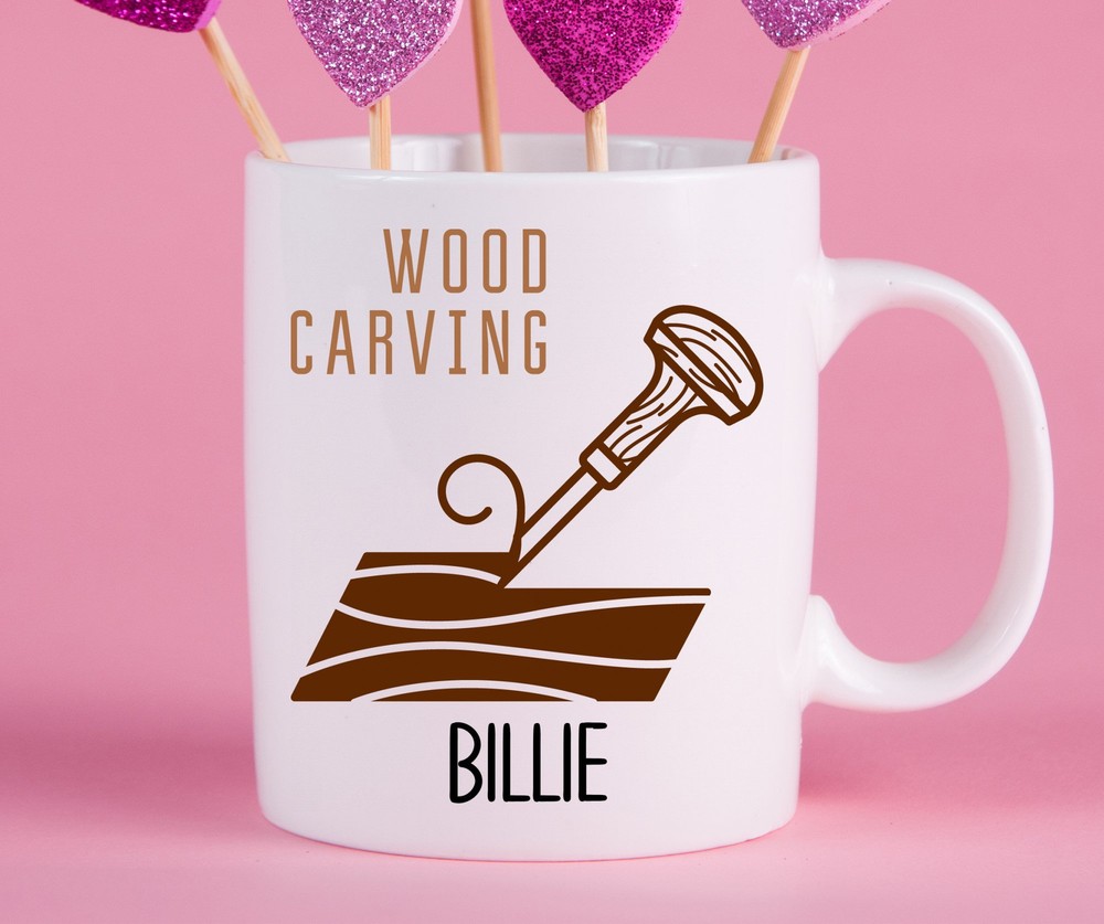 Personalized Wood Carving Mug Wood Carving Gift Ideas Wood Carving Cup Gifts For