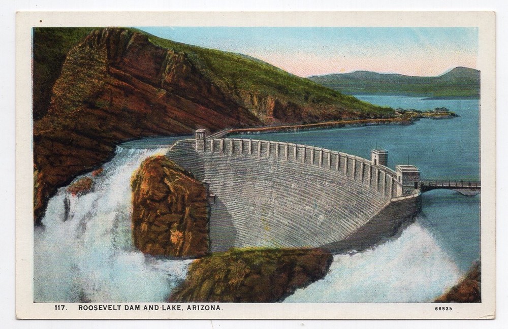 1920s? WB - CLOSEOUT - Roosevelt Dam and Lake - Arizona