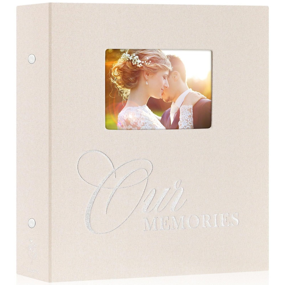 Photo Albums 4x6 600 Pockets Slip in, OURMEMORIES Large Capacity Linen Hardco...