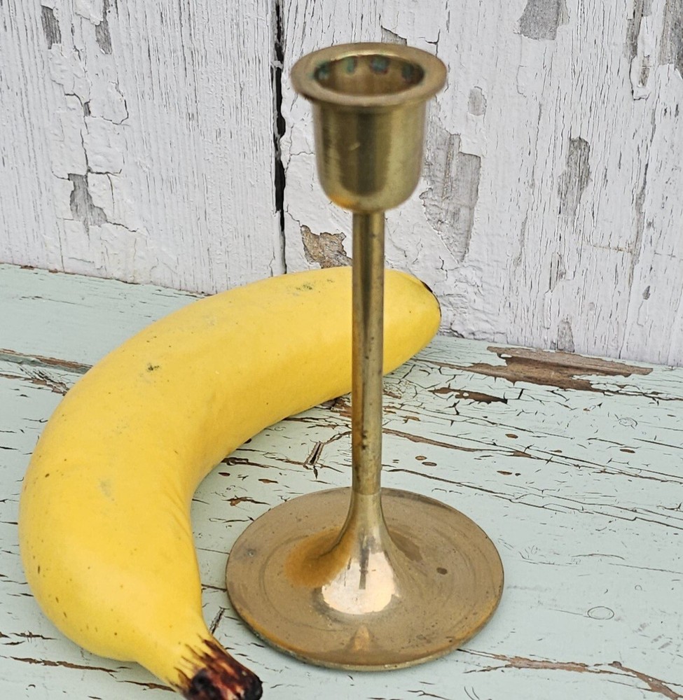 Vintage Brass Candlestick Holder 5