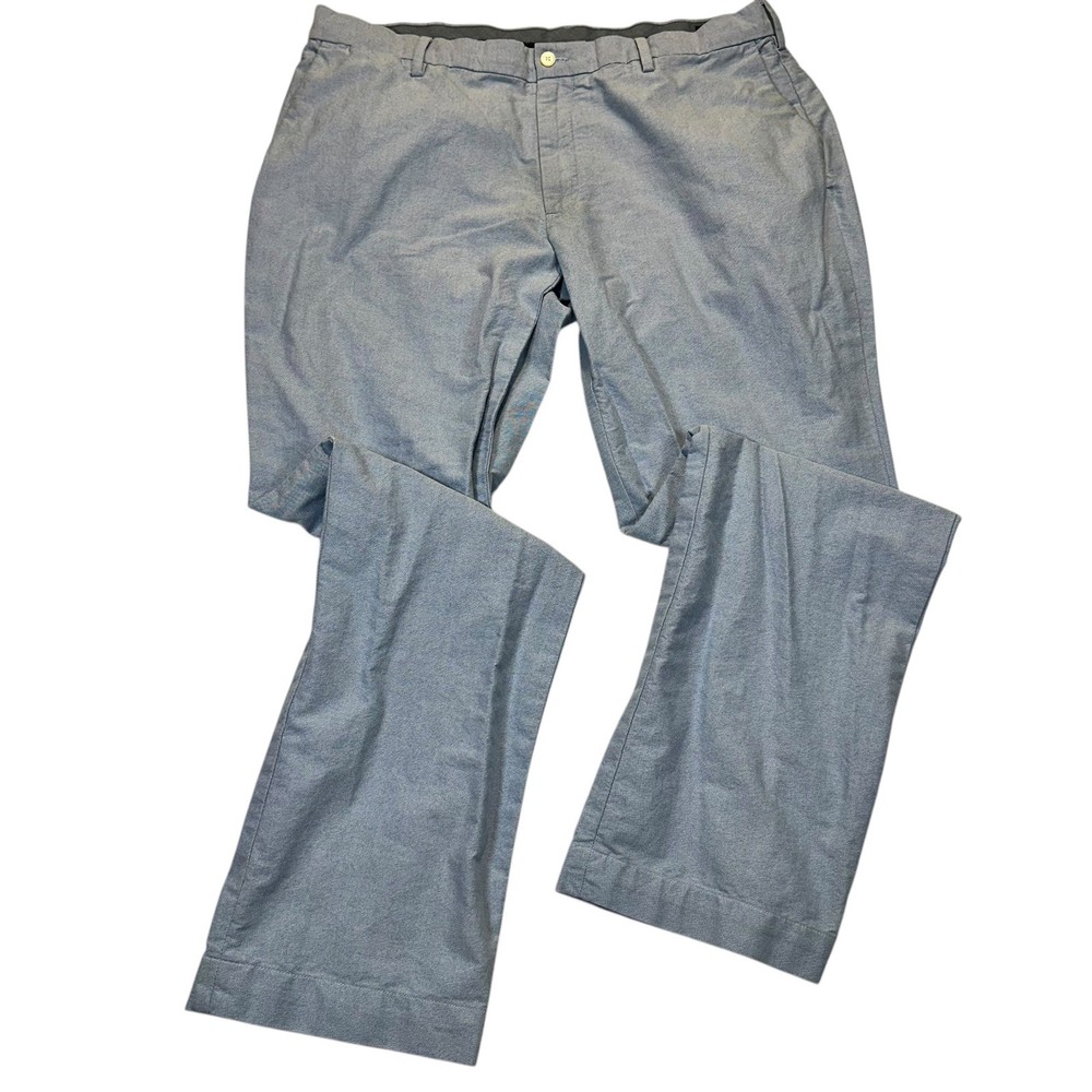 Polo Ralph Lauren Classic Fit Pants Mens 38/34 Blue Oxford Cotton Trousers 38x34