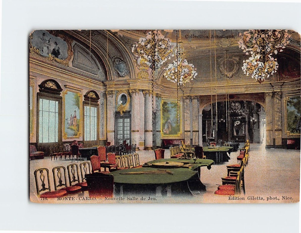 Postcard Nouvelle Salle de Jeu Monte Carlo Monaco Monaco