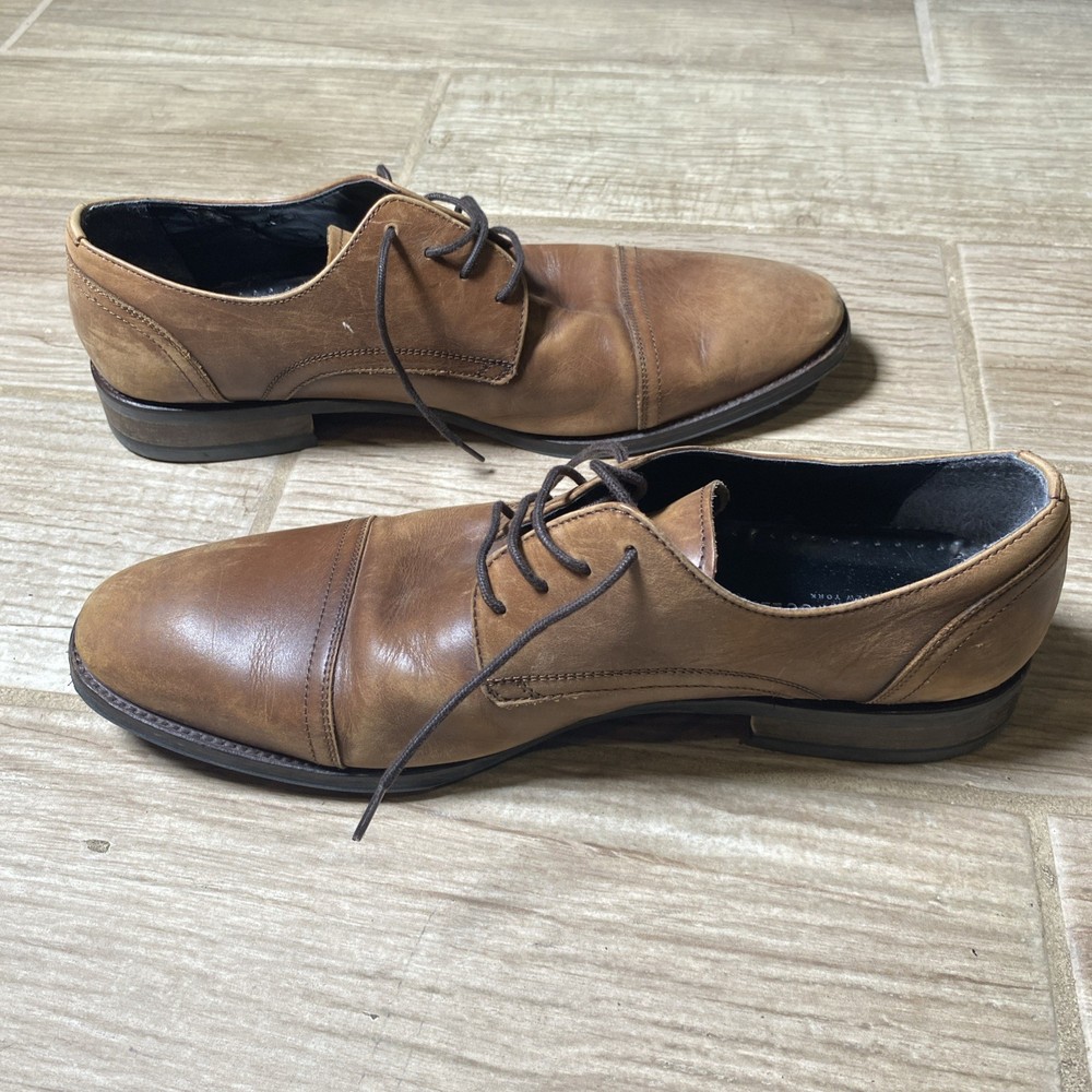 Kenneth Cole New York Men’s Brown Leather Oxfords Size 11