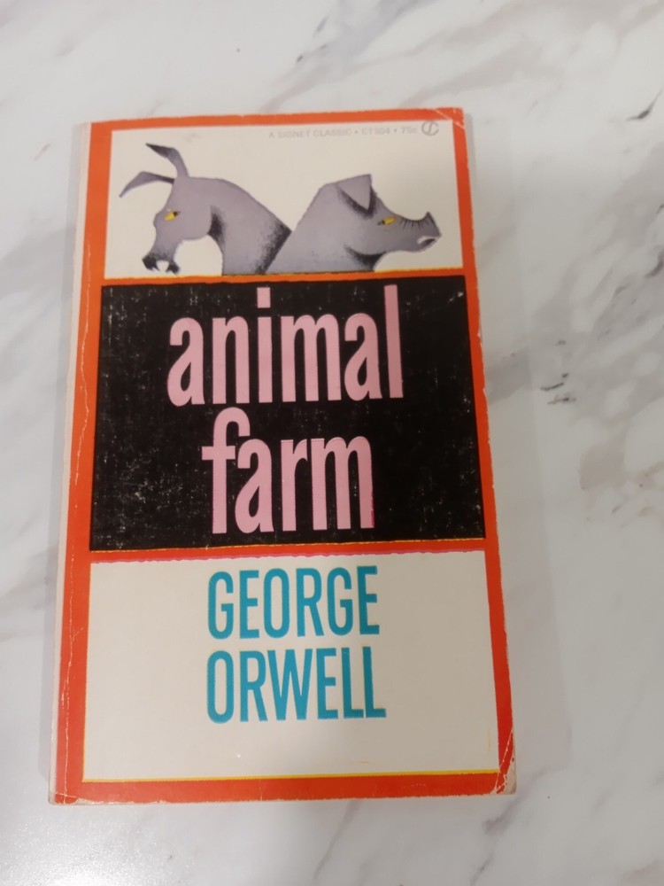 Animal Farm Paperback Book By George Orwell - Thirty-Second Printing