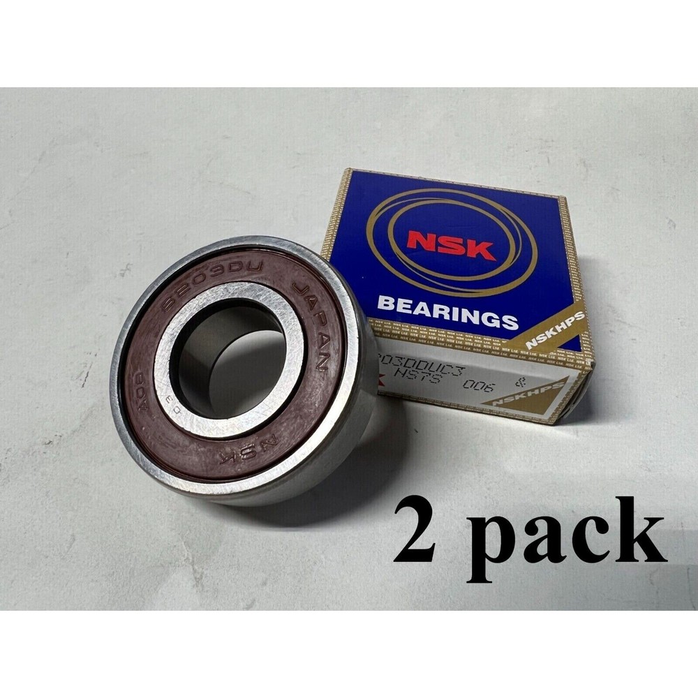 2(Pack) NSK 6203 2RS C3 / DDUC3 RUBBER SHIELDED BALL BEARING 17X40X12MM NEW