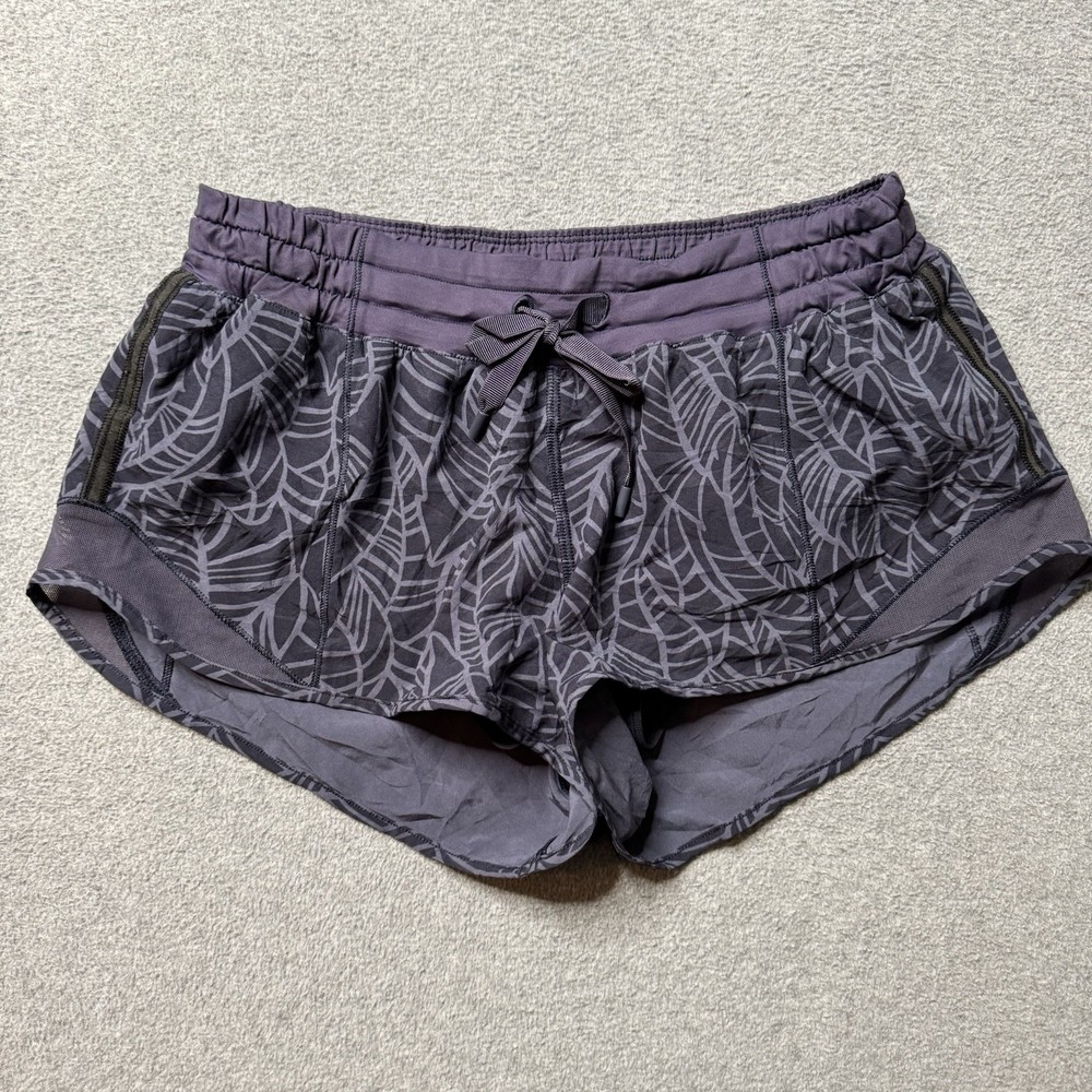 Lululemon Hotty Hot Shorts Womens 4 Blue Athleisure Gym Performance Stretch