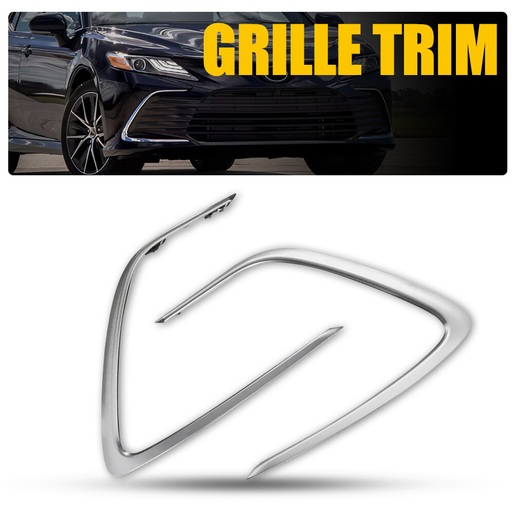 Front Bumper Trim Grille Molding Left Right for 2021-23 Toyota Camry LE XLE
