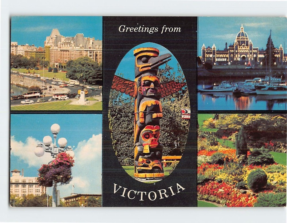 Postcard Greetings from Victoria Canada