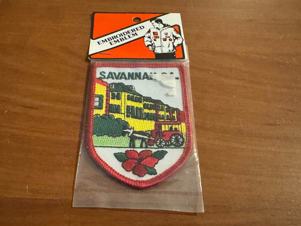 Vintage Savanna, Georgia, Souvenir Travel Patch