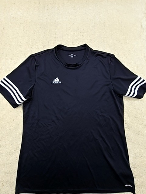 Adidas Men's Black Climalite Jersey XL Athletic Short Sleeve Crew Neck
