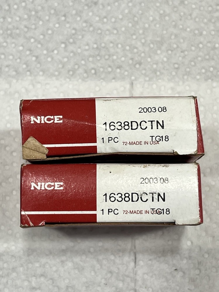 Lot Of (2) New In Box! Nice Deep Groove Ball Bearings 1638Dctn