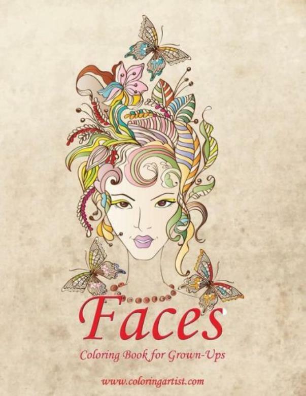 Faces Coloring Book For Grown-Ups 1