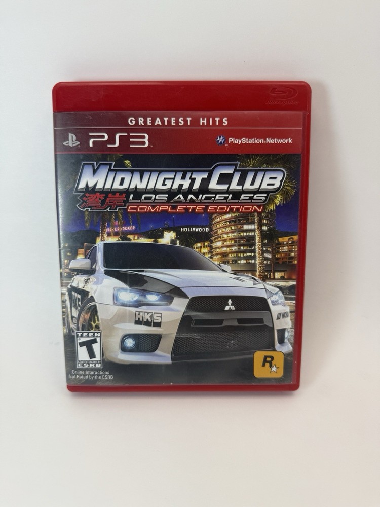 Midnight Club: Los Angeles - Complete Edition (Sony PlayStation 3, 2009) CIB Ps3