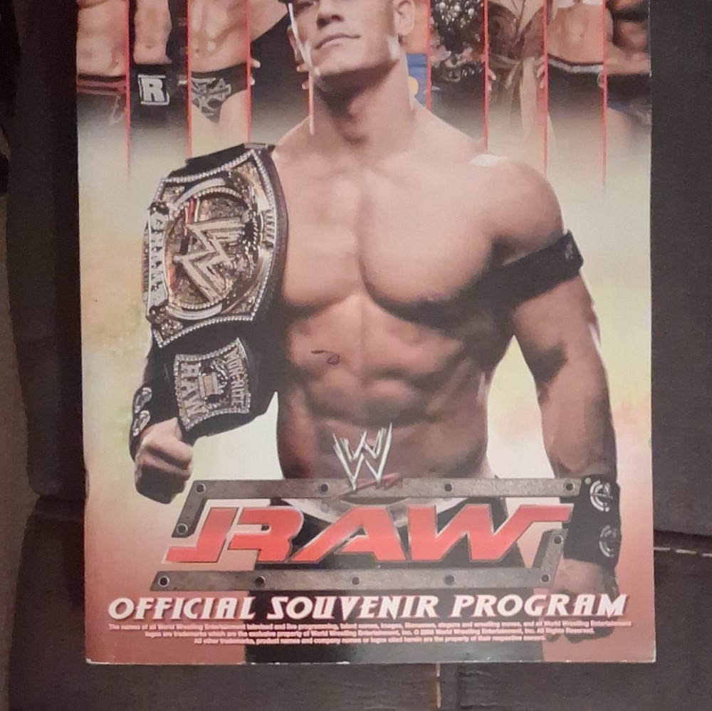 WWE RAW & SmackDown Officially Licensed Souvenir Wrestling Program Official