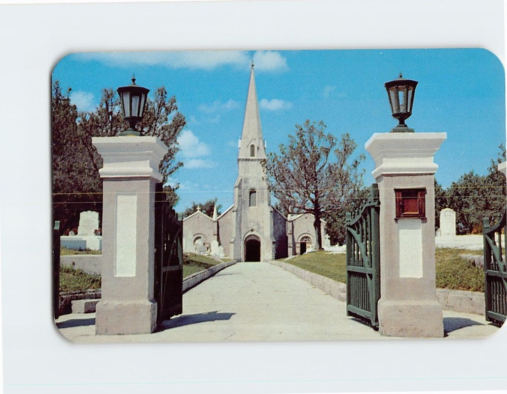 Postcard St. James Church Bermuda British Overseas Territory