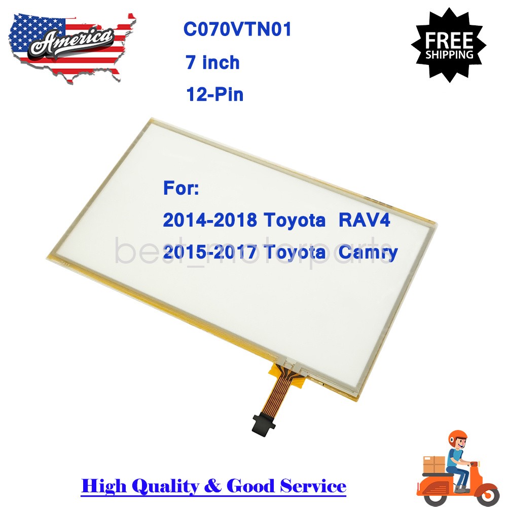 7 inch Touch Navigation Screen Glass Digitizer For 2014-2018 TOYOTA Camry RAV4