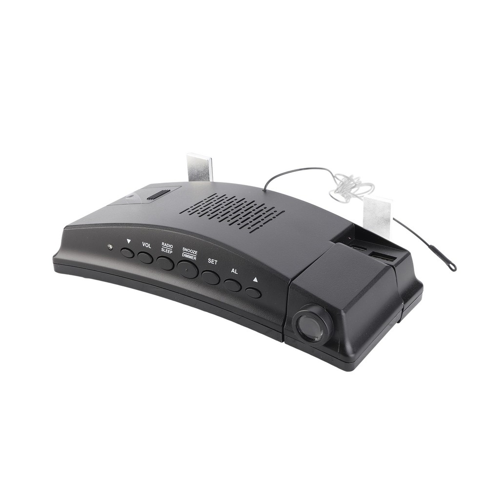 Wake-up Clock Digital LED Light Time Projection Loud Alarm Clocks With FM BHSU