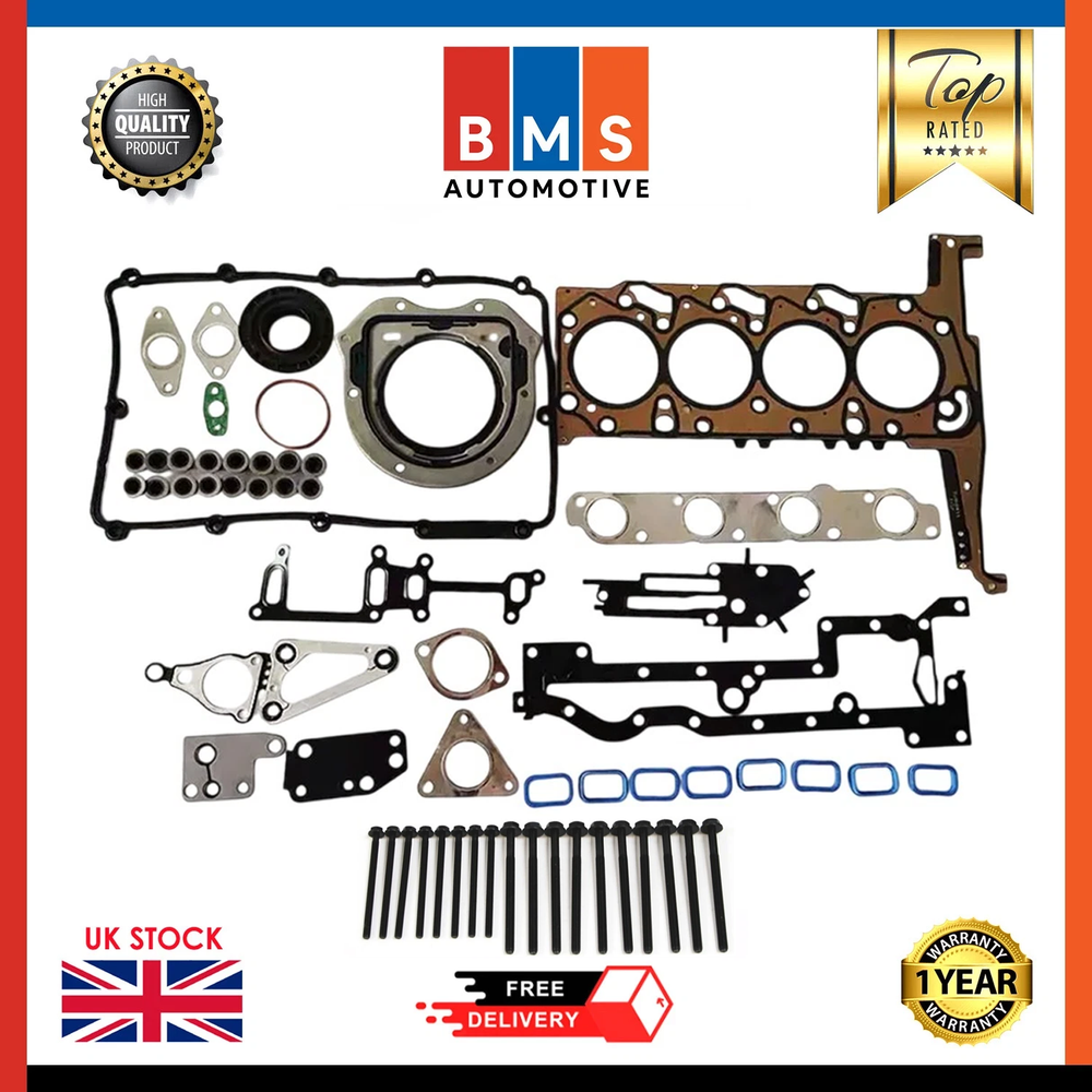 FORD RANGER TRANSIT 2.2 TDCI DIESEL ENGINE FULL GASKET SET WITH HEAD BOLTS KIT