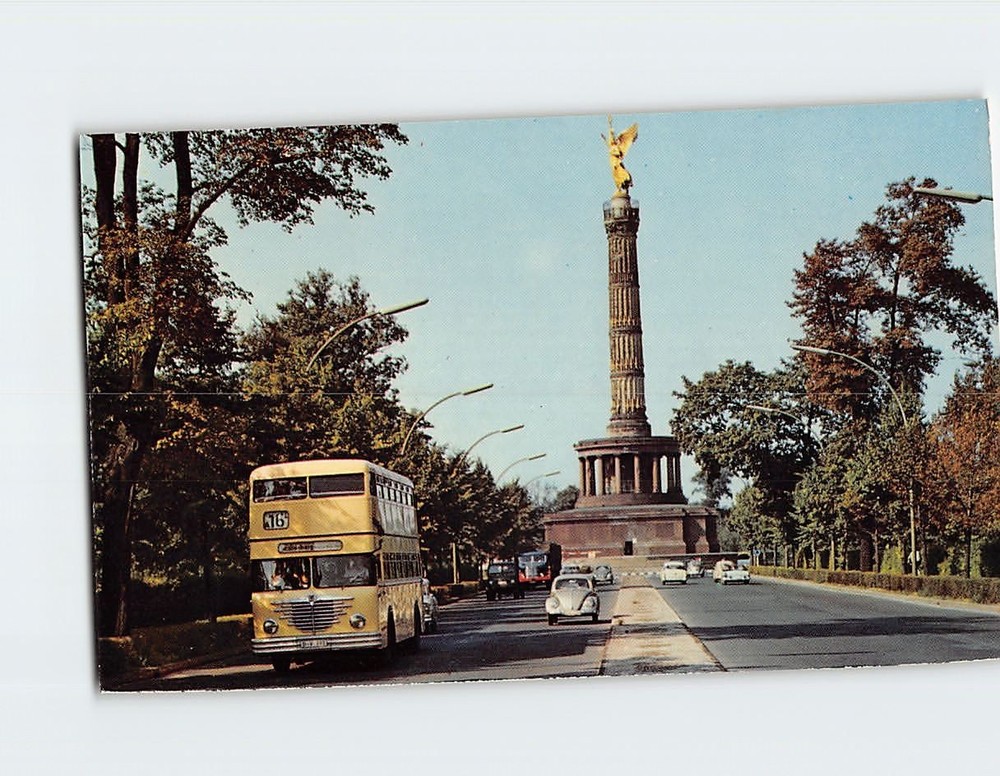 Postcard Tiergarten Berlin Germany