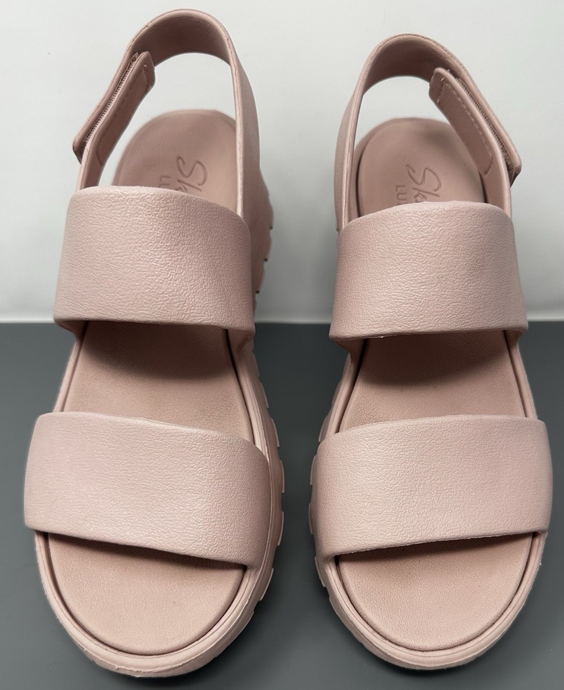 Skechers Womens Blush Foamies Sandals Size 9 Adjustable Breezy Comfort