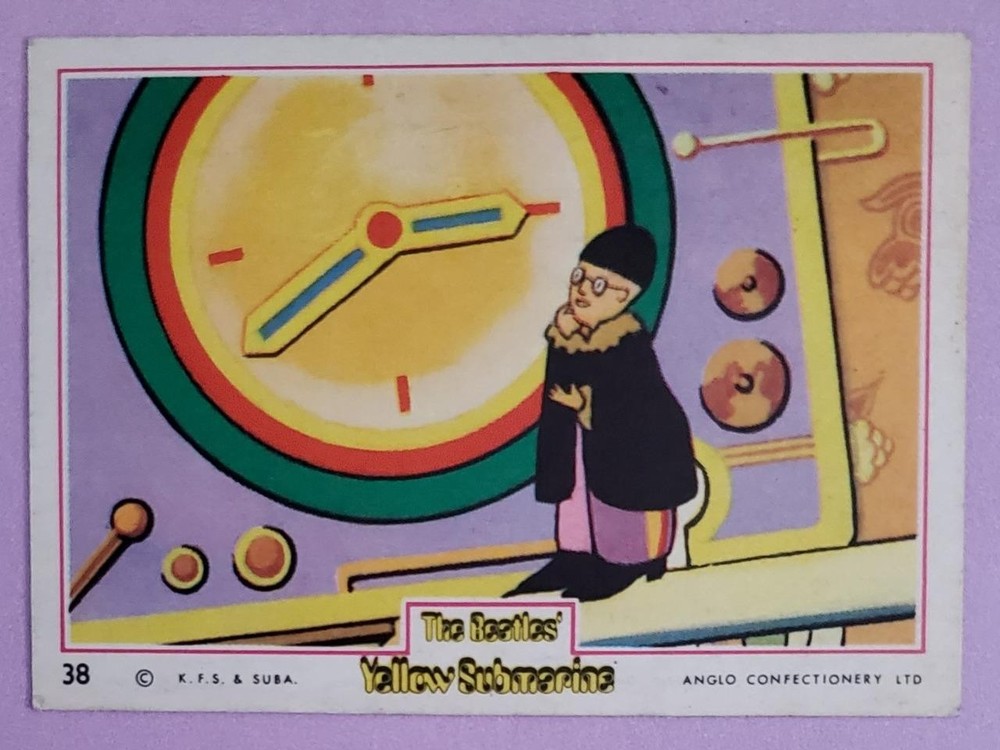 The Beatles UK Original Anglo Conf. 1968 Yellow Submarine Card # 38