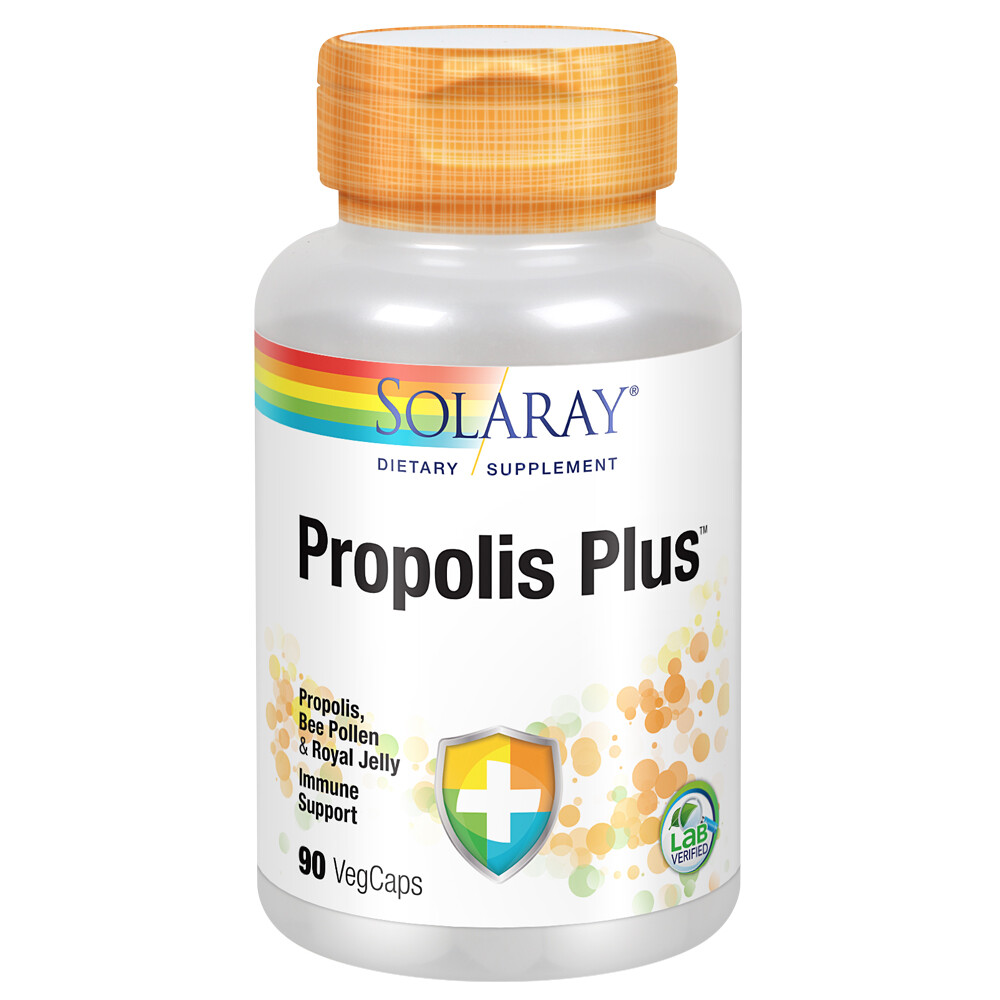 Solaray Propolis Plus | Healthy Immune System Support with Propolis- Bee Pollen