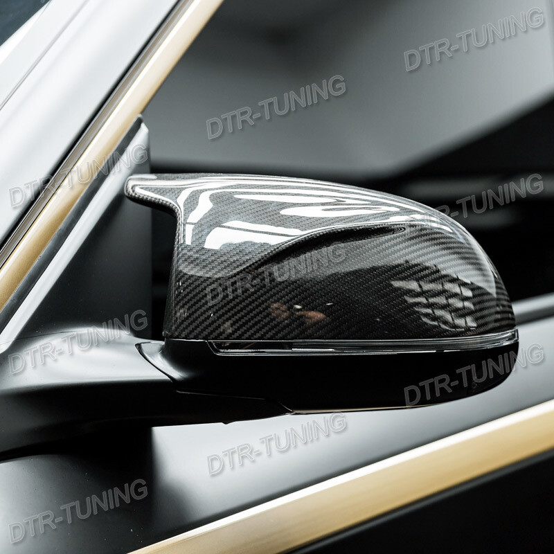Dry Carbon Fiber Wing Mirror Cover Caps Replacement For BMW XM 50e G09 2023-2025