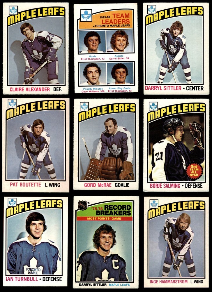 1976-77 O-Pee-Chee Maple Leafs Near Team Set 4 - VG/EX 5936195 (19 / 22 cards)