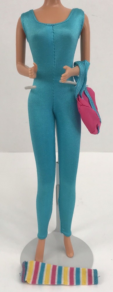 Vintage Great Shape Barbie Superstar Era Mattel #7025 Bodysuit Bag 1 Leg Warmer