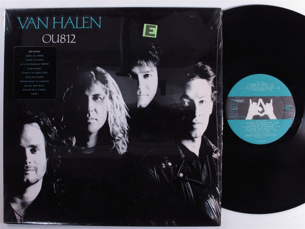 VAN HALEN OU812 WARNER BROS LP NM embossed cover SHRINK d